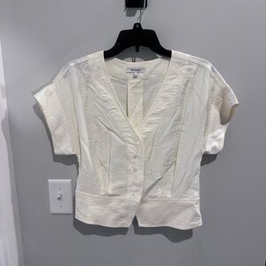 Madewell silk button down blouse
